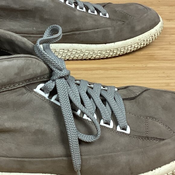 O.X.S. Taupe Hi Top Soul Sneaker Shoes 12 - Picture 7 of 11